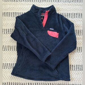 Patagonia Fleece with Pink Trim